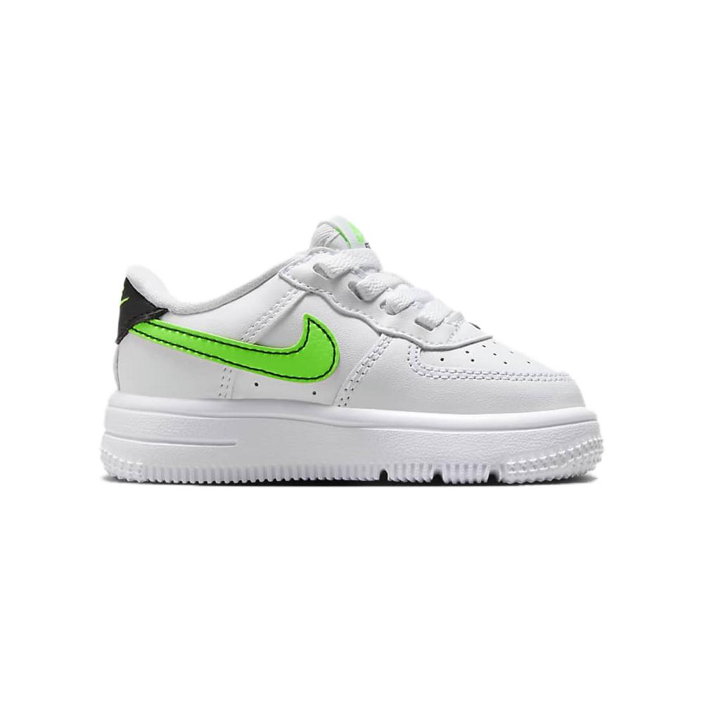 Nike Force 1 Low EasyOn TD белые зеленые Strike детские кроссовки черные FN0236-106
