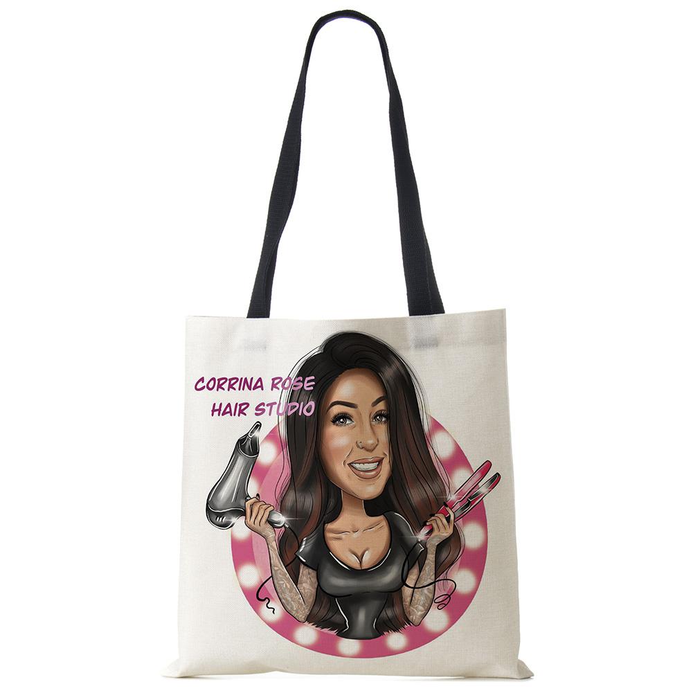 Модная женская сумка-тоут с принтом для девочек, многоразовые сумки для покупок, складные дорожные школьные пляжные сумки