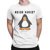Мужские футболки Club Penguin Never Forget, хлопковая одежда, забавная футболка с коротким рукавом и круглым вырезом, футболки больших размеров
