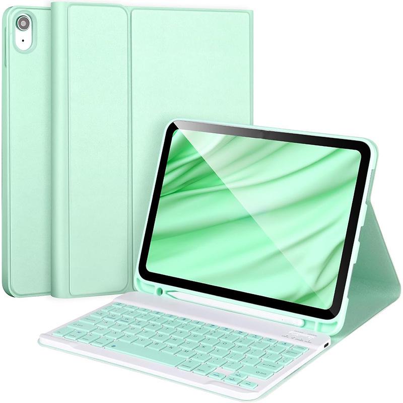 Магнитная Bluetooth-клавиатура для iPad 9.7/Air 2 в защитном кожаном чехле с отсеком для стилуса