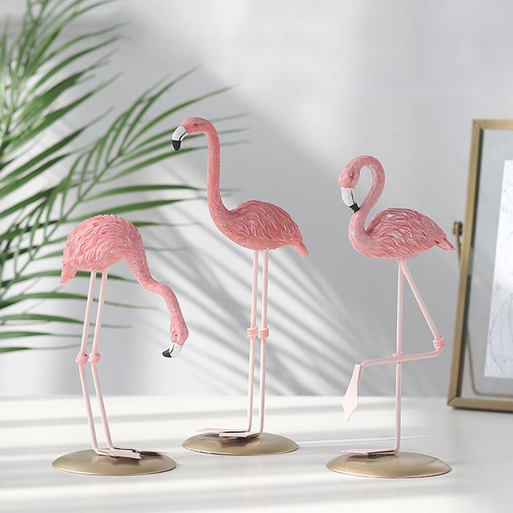Modern Party Office Wedding Miniature Animal Statue Home Decoration Flamingo Figurine Desk Ornament