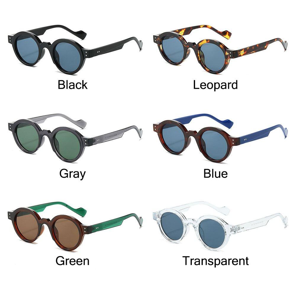 Clear Lens Round Sunglasses Double Color Y2K Glasses Trending Retro Sun Glasses for Women & Men