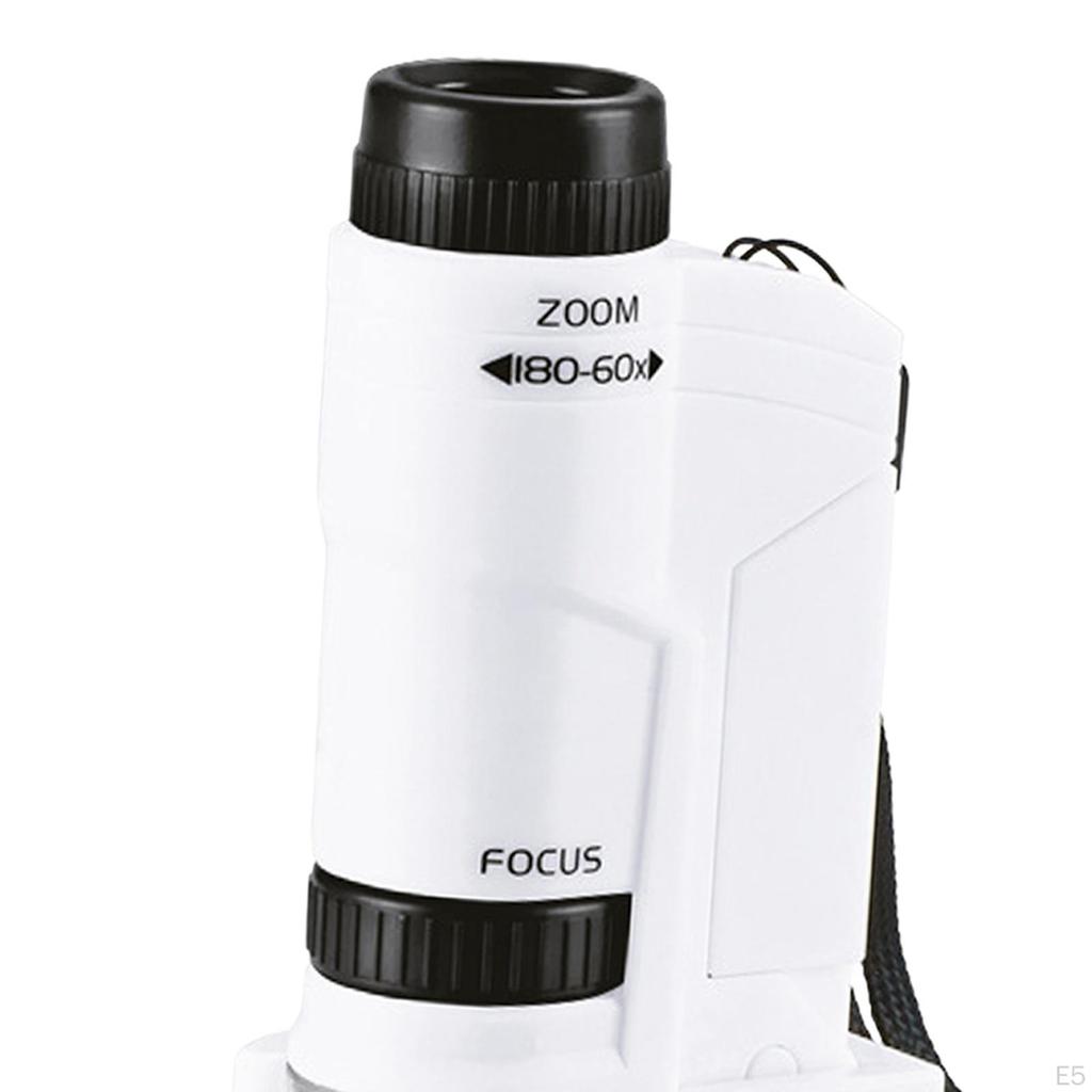 Microscope Toy Educational 60x~180x Pocket for Children Gifts