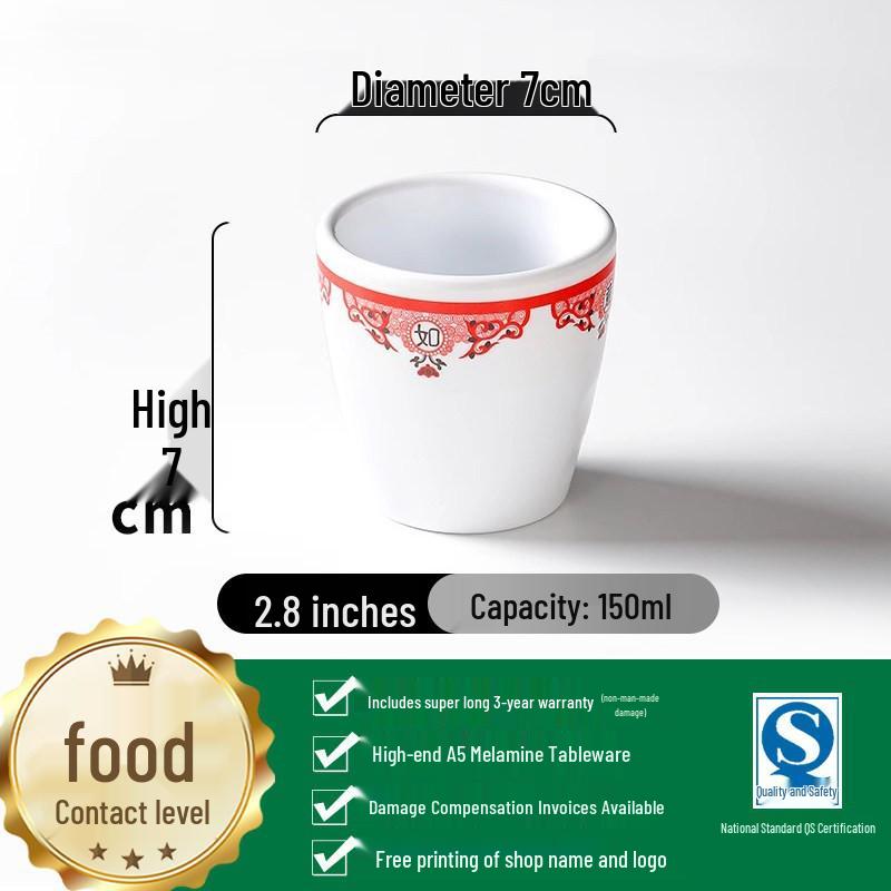 Commercial Melamine Round Plate: Imitation Porcelain for Restaurant Fried Noodles, Cold Dishes, Snacks, Rice Bowl, and Fast Food.