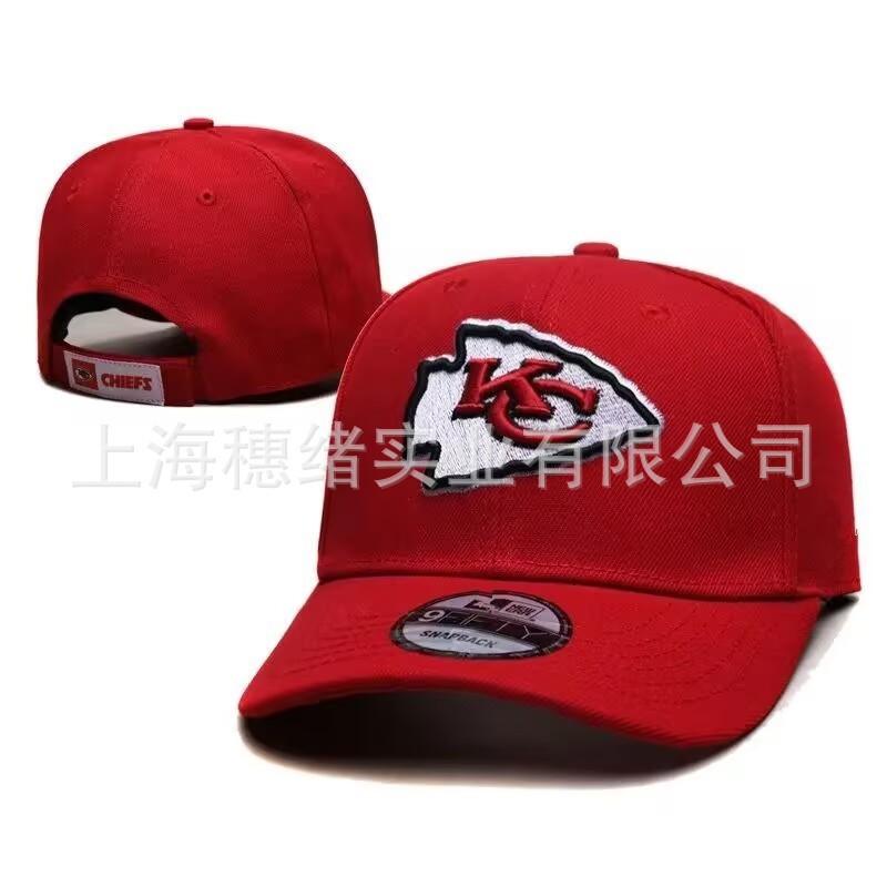 Unisex Embroidered Flat Brim Baseball Cap NFL Team Style Outdoor Sun Hat