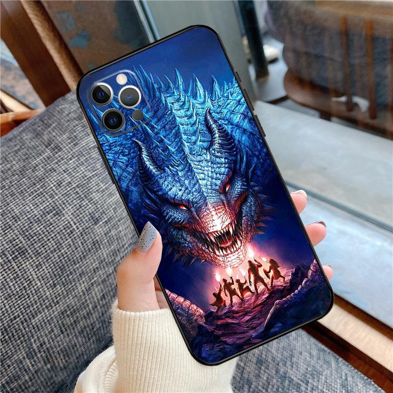 Dragon Cool Art Phone Case For iPhone 16 15 14 13 12 11 Pro Max 12 13 mini XR 15 16 Plus 16e Cover Shell