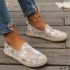 Large Size Single Shoe Women's 2024 Summer New Lace Mesh Hollowed Out Women's Flat Bottomed Fisherman's Shoes  Flat Shoes Women