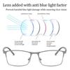 New Fashion Full Frame Metal Ultra Light Myopia Glasses Vision Care Eyeglasses Blue Light Blocking