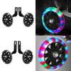 1Pair Children Bike Mute Auxiliary Wheel Bike Training Wheel with Flashing Light Cycling Stabilizers Support Rear Wheel