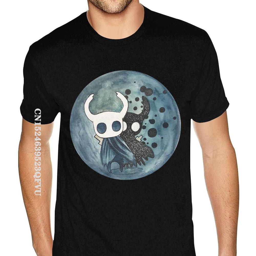 Ghost Knight Graphic Art Hollow Knight Funny Game Classic T-Shirt Men Skull Graphic Gothic Anime Tshirt HipHop Print Tee Shirts