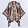 Autumn and Winter Retro Cashew Flower Thickened Shawl Street Cloak Scarf