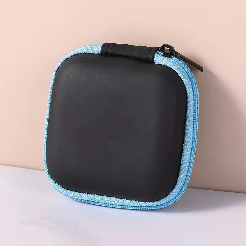 Портативный квадратный EVA чехол на молнии для наушников, USB-флешки, кабелей для передачи данных, коробка для хранения, органайзер, чехол, товары для дома, офиса и деловых поездок, дорожные принадлежности