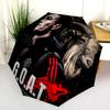 Dynamic Soccer Action Folding umbrella travel Suitable for all seasons outdoor Gift Three folds