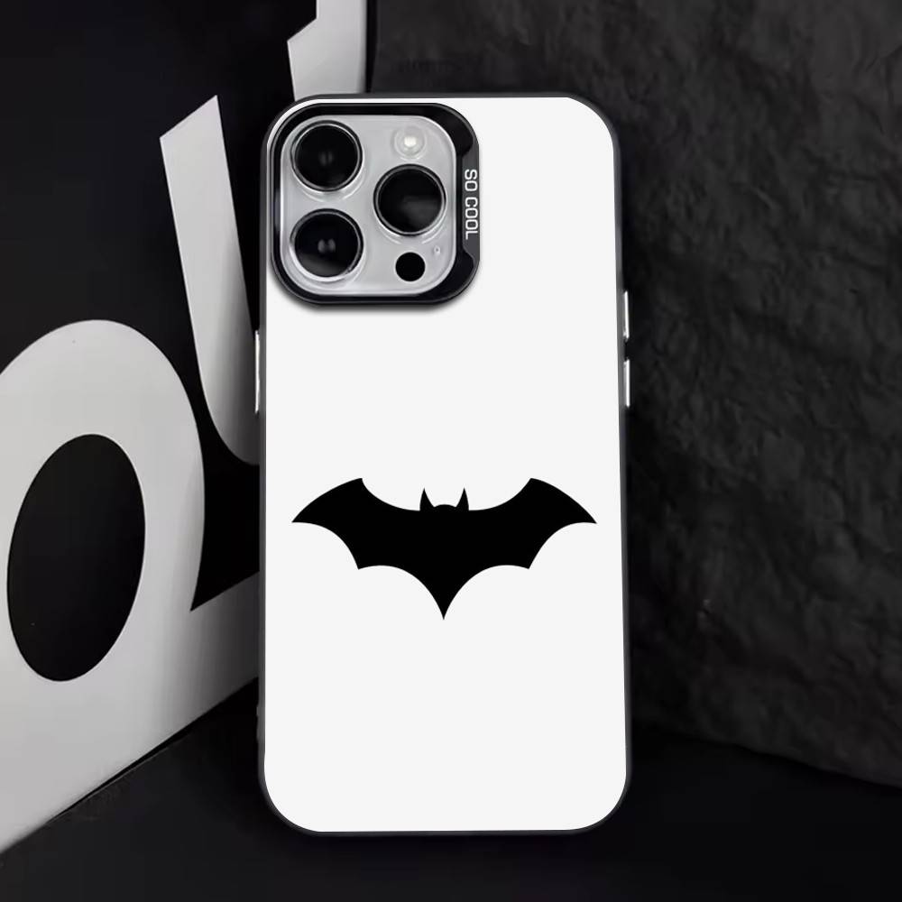 Чехол для телефона с узором Летучая мышь и Паук, матовая текстура, для iPhone 17, 16, 15, 14, 13, 12, 11 Plus, Pro Max, XS, разноцветный серебристый чехол для телефона Funda Cover