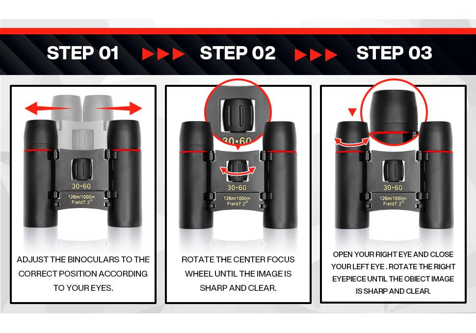 Cross 30x60 HD Portable Binoculars for Kids - Perfect for Outdoor Events & Concerts