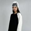 Осенне-зимняя мультяшная жаккардовая шапка с буквами, теплая, с цветовым сочетанием, повседневная универсальная шапка-пуловер для мужчин и женщин