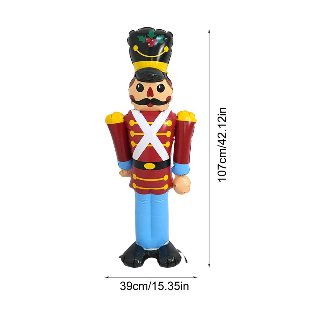 Рождественские надувные фигуры Пряничный человечек мультяшный Рождественский гном Уличные украшения Рождественские украшения для двора для газона