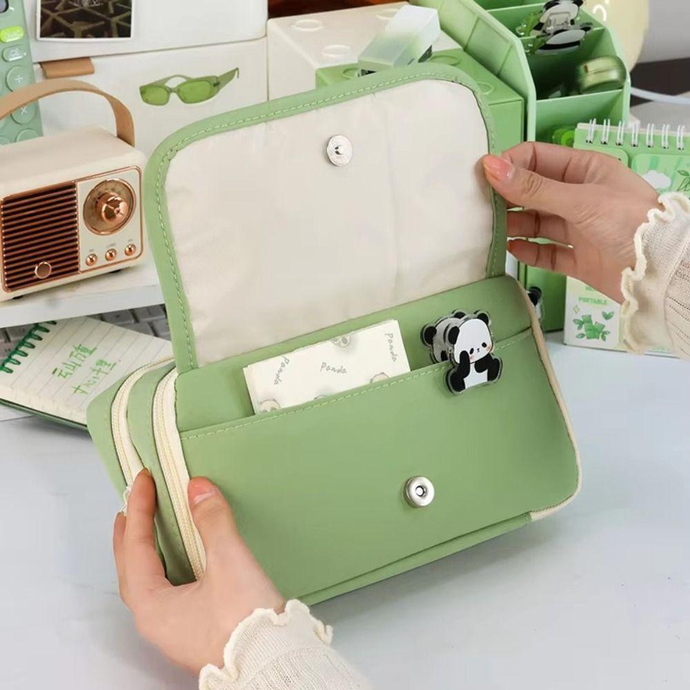 Эстетичный 9-слойный пенал Capybara Panda Канцелярский мешок для хранения канцелярских принадлежностей Детский подарок