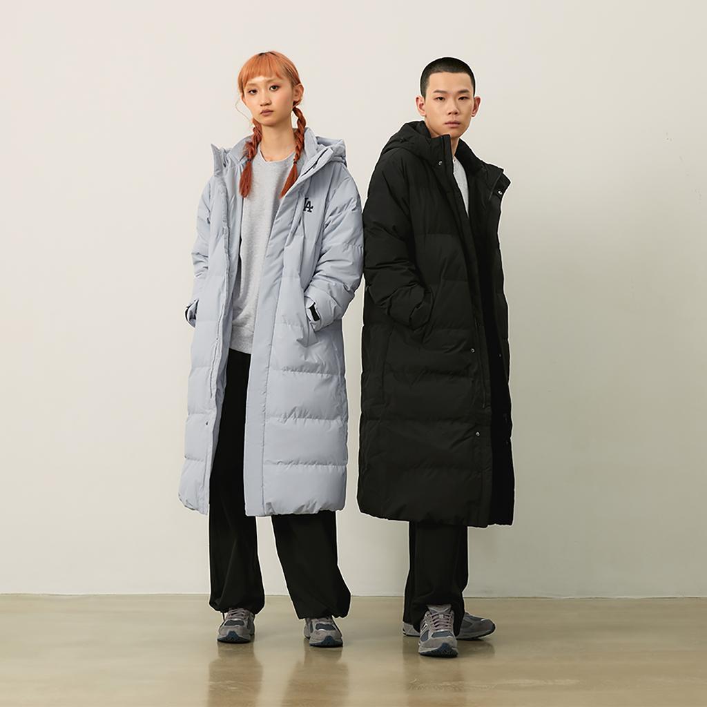 Новый пуховик MLB Los Angeles Dodgers Basic Collection FW24 Унисекс Светло-серый 3ADJB1646-07GRL