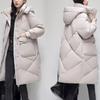 Long Thickened Plus Size Down Cotton Jacket