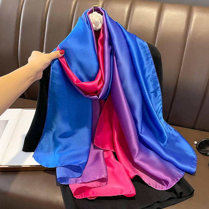 Women'S Elegant And Versatile Spring And Summer Sunscreen Autumn And Winter Warm Scarf Fashion Shawl Dual-Purpose