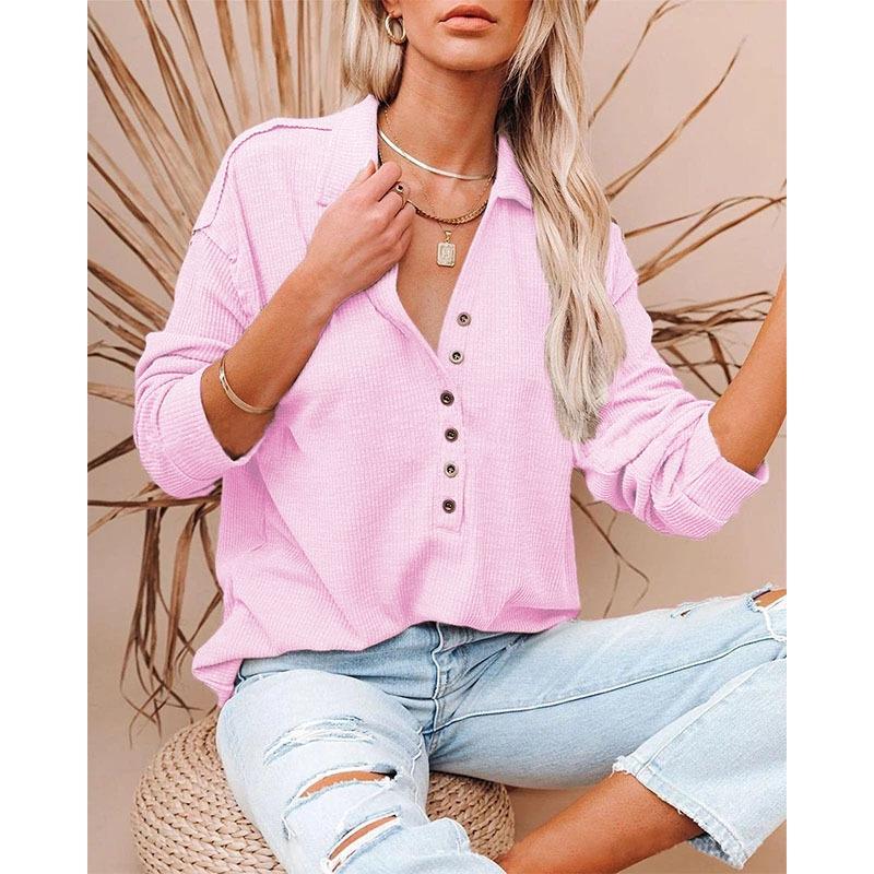 DAFIFY Женская мода, повседневные однотонные пуловеры с v-образным вырезом и длинными рукавами, весна-осень с v-образным вырезом и принтом