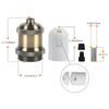 2 Pack E27 Edison Pendant Light Socket Vintage Industrial Hanging Lamp Holder For DIY Decorative Lighting Fixtures