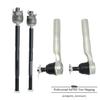 Front Steering Inner & Outer Tie Rod End Set Fit For 2013-2018 Acura RDX 3.5L V6