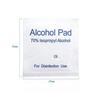 100Pcs Portable Alcohol Prep Pads Antiseptic Sterilization Swabs Wipes Cleanser 70% Alcohol Content