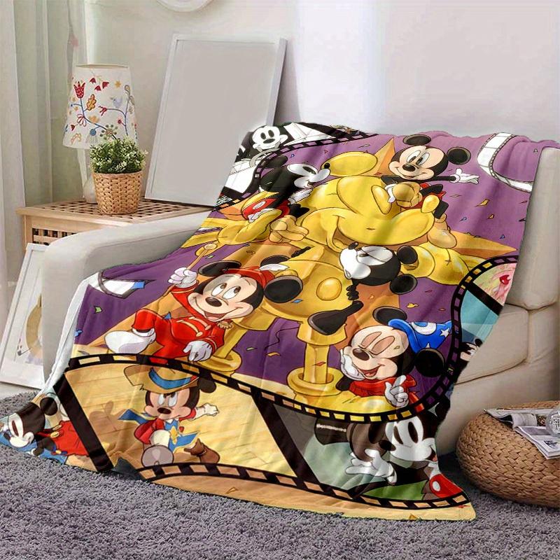 1pc, Mickey Mouse Home Decor Blanket: A Perfect Gift for Your Bedroom, Living Room, or Travel, Soft Flannel Throw Blanket, Ideal for Couches, Outdoor