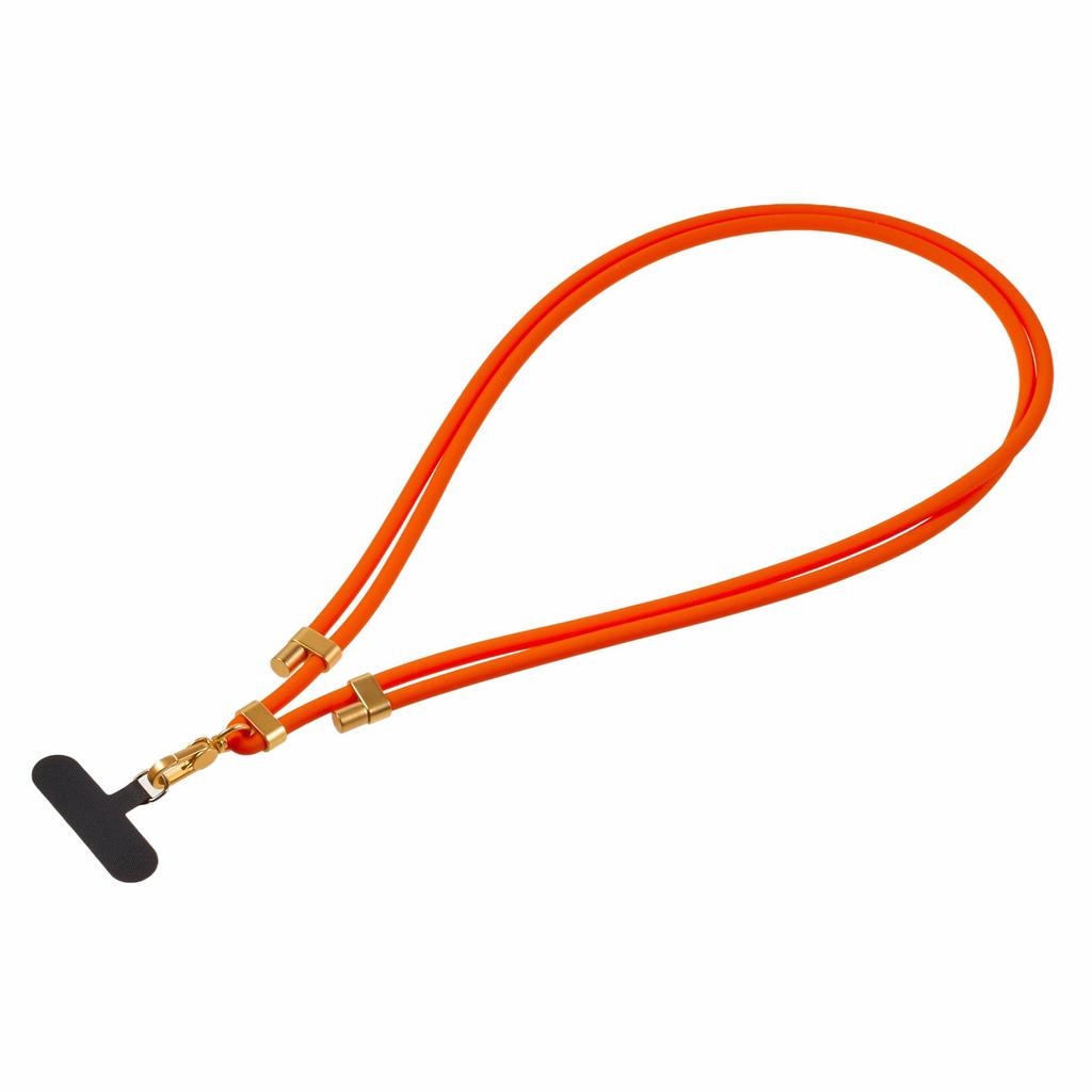150cm Silicone Phone Lanyard Adjustable Neck Strap with Tether Tab