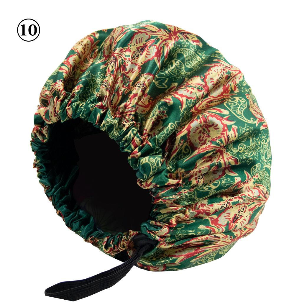 Мягкий атласный чепчик для волос для женщин и девочек, шелковая шапочка для сна, душа, мытья лица, салона