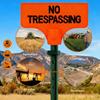 No Trespassing Sign Orange Purple Property Warning Sign Weather Resistant Highly Visible Outdoor Marker Sign for T-Post Mount Farms Construction Sites