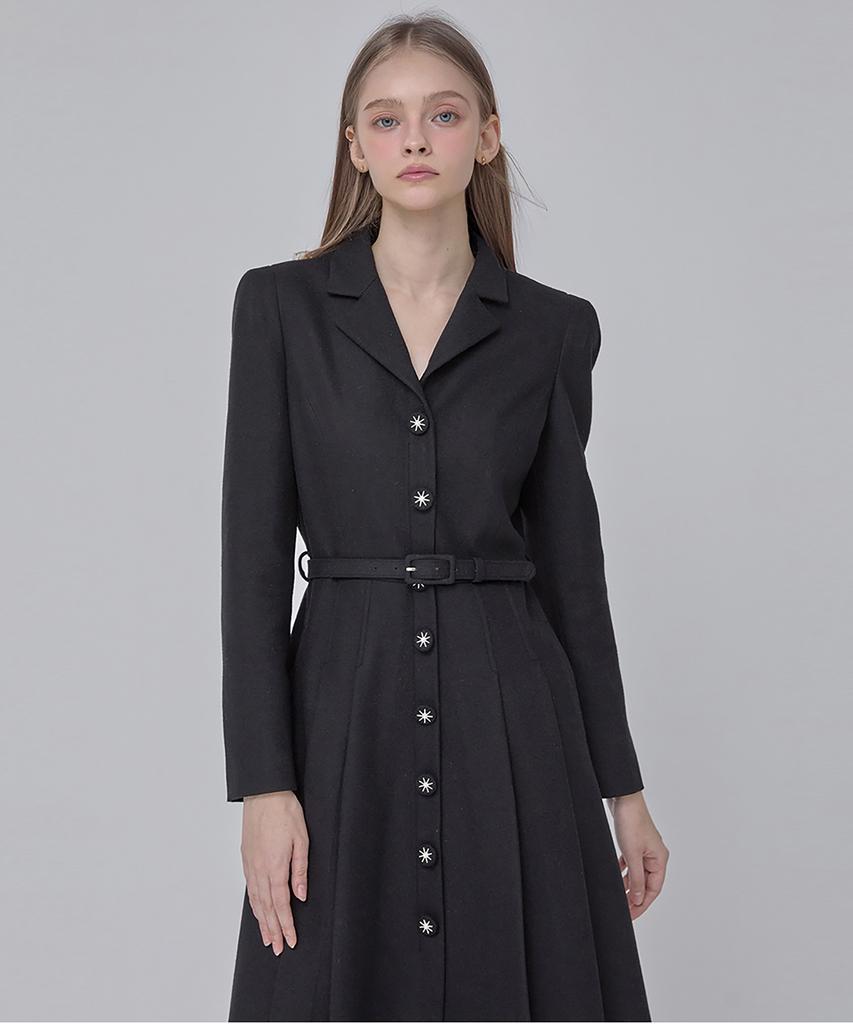 JULIY&CALLA 24 Fw Collar 106 Dear Giselle Dress Black