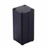 Корпус из экструдированного алюминия 1,97x0,98x0,98 дюйма, черный алюминиевый корпус для охлаждения электроники, конструкция охлаждения 50x25x25 мм