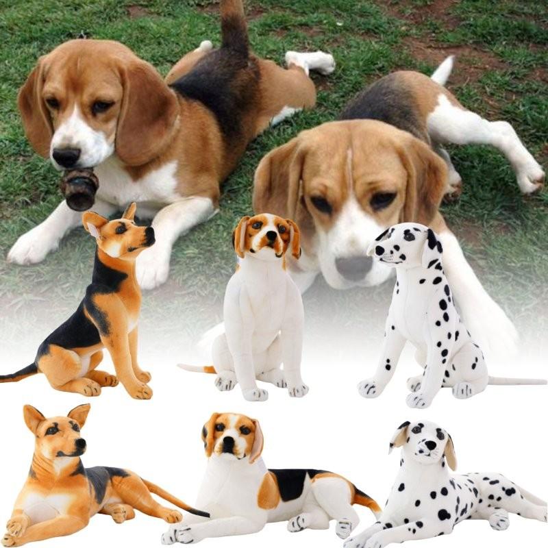 Реалистичная 15,8-дюймовая плюшевая собака-далматин, реалистичная мягкая игрушка для детей
