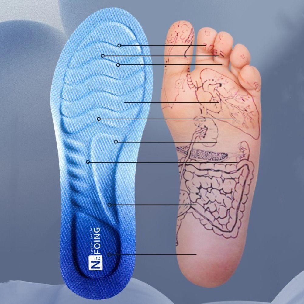 PU Technology Insoles Orthopedic Shoes Pad Shock Absorption 4D Insole  Women