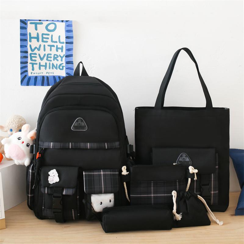 Набор школьных сумок. Студенческий рюкзак. Многосекционный рюкзак.