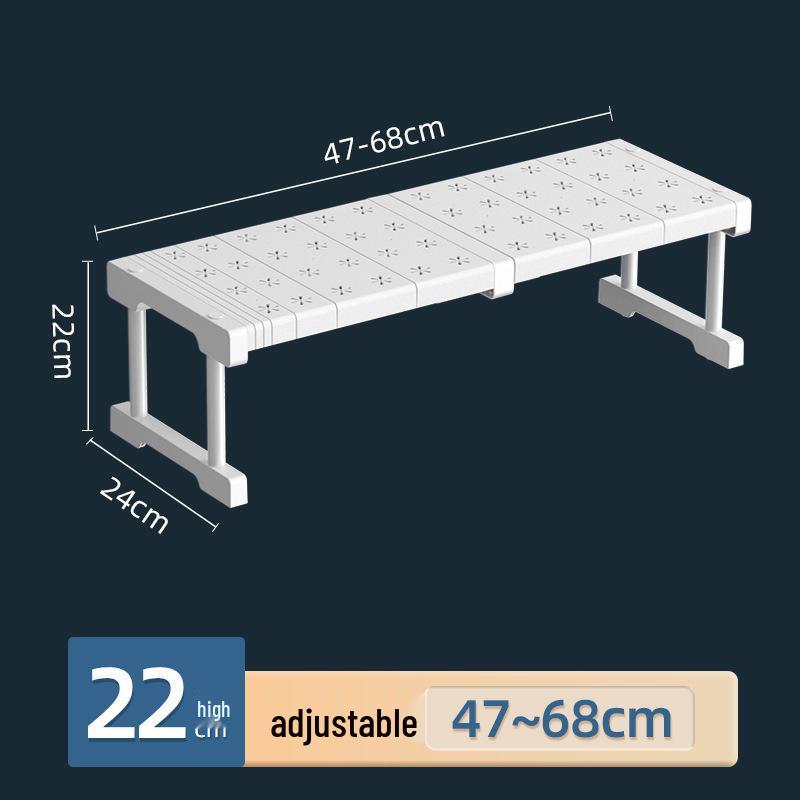 Многоярусный шкаф для хранения в гардеробе и на кухне без сверления с полками, закрывающими всю площадь