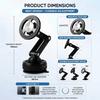 Foldable Vacuum Suction Phone Mount Magnetic Mobile Phone Support  Vehicle Interior