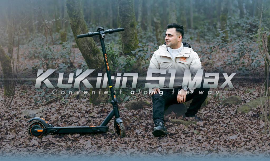 Складной электрический самокат KuKirin S1 Max, двигатель 500 Вт, аккумулятор 36 В 10,4 Ач, максимальная скорость 25 км/ч, запас хода 39 км, 8-дюймовые колеса