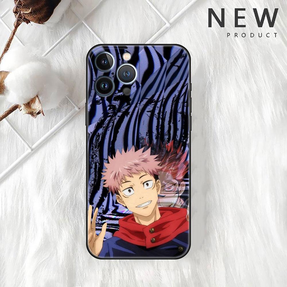 Чехол Anime Jujutsu Kaisen для Apple iPhone 14 Pro Max 13 11 12 Mini SE 7 8 Plus X XS 6 6S силиконовый чехол для телефона мягкий TPU Funda