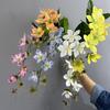 3D-печатный цветок жасмина, элегантный искусственный цветок из шелка, декор для улицы и дома
