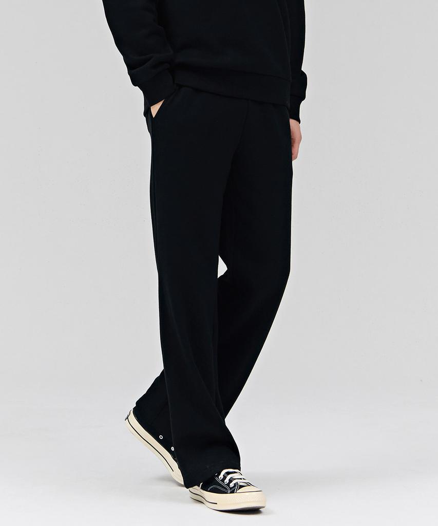 CHASECULT Unisex Essential Straight Brushed Pants - Black