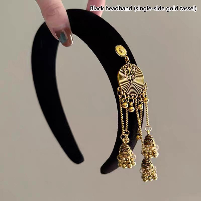 Модные кулон-кисточка для волос, аксессуары для женщин и девочек, милые универсальные обручи для волос, темпераментные этнические резинки для волос, подарки