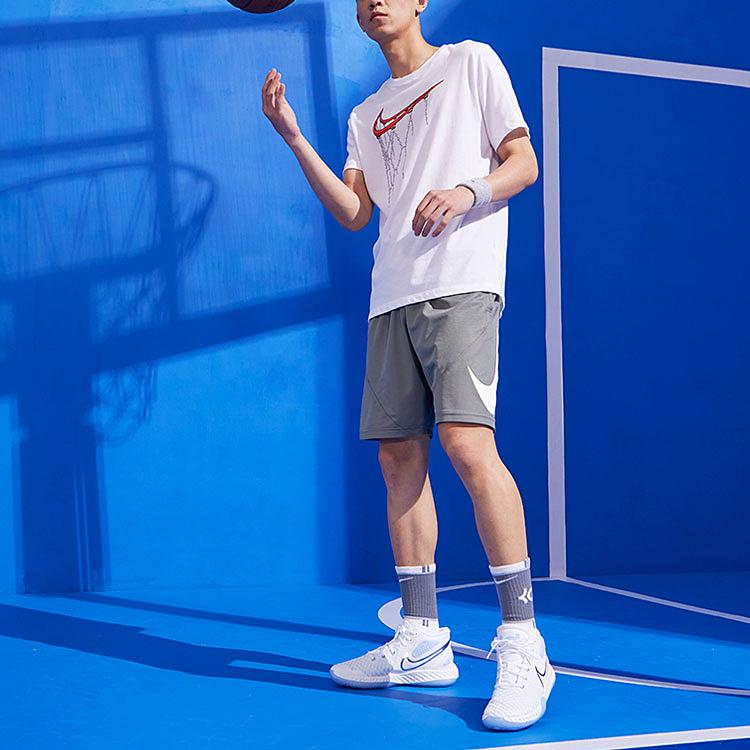 Nike Мужские быстросохнущие баскетбольные тренировочные шорты Dri-FIT, крутой серый цвет CN5299-065