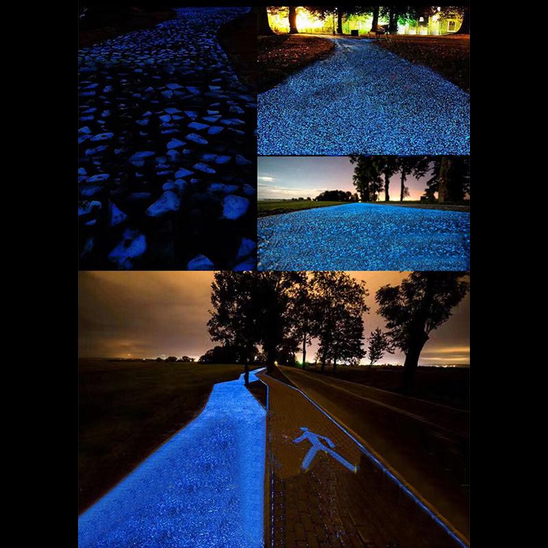 1000 шт. светящийся песок, светящаяся в темноте галька, камень, домашний сад, уличная дорожка, украшение для газона, аквариумный декор, 3-5 мм