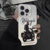 Модный крутой чехол для телефона в стиле байкера для iPhone 16 Pro Max 11 12 13 14 15 X XS MAX XR 7 8 Plus SE 2020 Цветной серебристый чехол