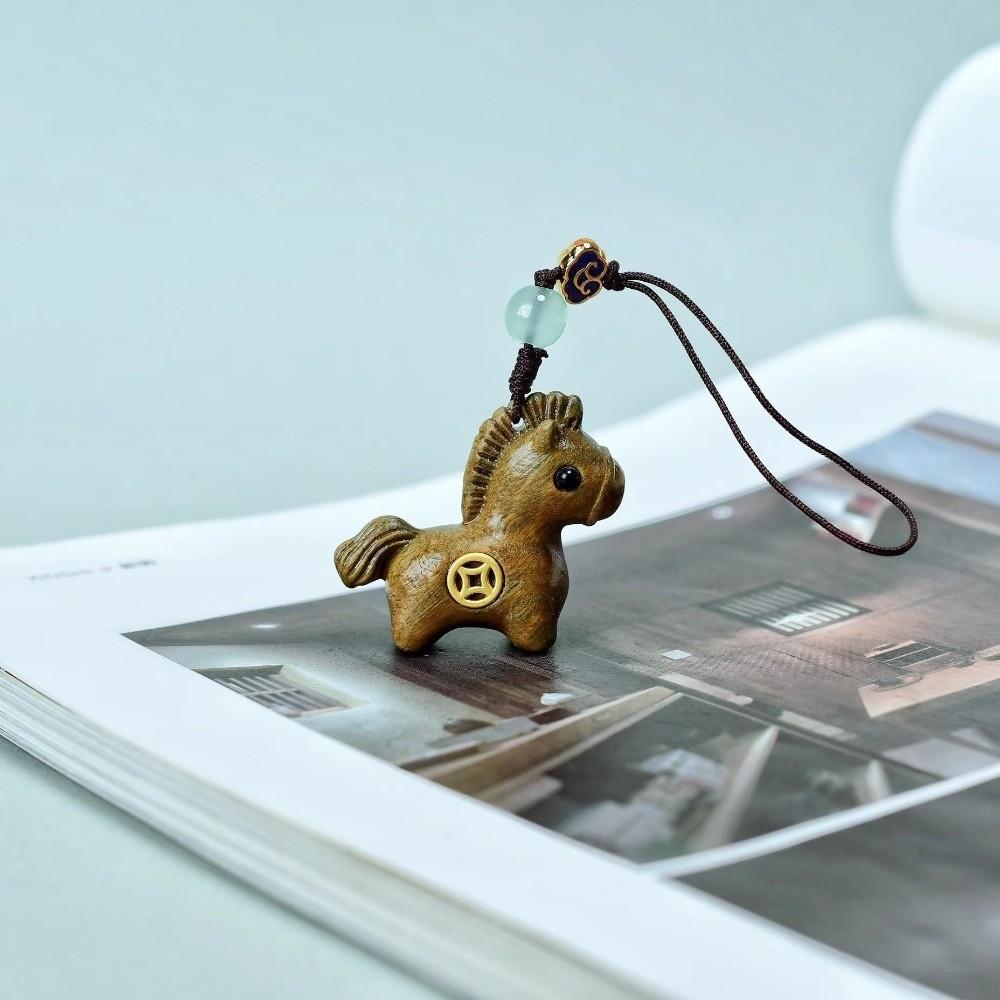 Traditional Horse Keychain Handmade Horse Pendant Chinese Style Car Keychain  Birthday Gift
