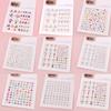 Resin Facial Rhinestone Stickers Glitter Rhinestone Eye Stickers Crystal Forehead Sticker  Party